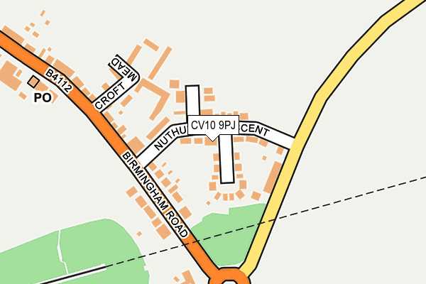 CV10 9PJ map - OS OpenMap – Local (Ordnance Survey)