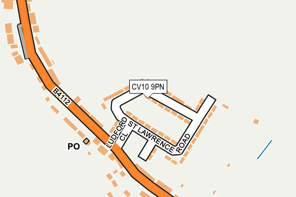 CV10 9PN map - OS OpenMap – Local (Ordnance Survey)