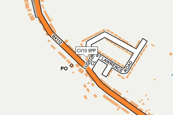 CV10 9PP map - OS OpenMap – Local (Ordnance Survey)