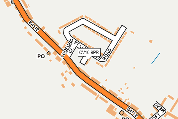 CV10 9PR map - OS OpenMap – Local (Ordnance Survey)