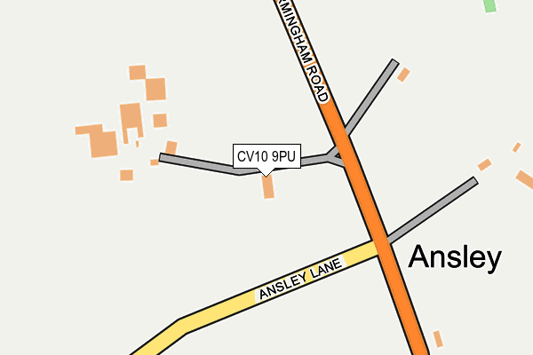 CV10 9PU map - OS OpenMap – Local (Ordnance Survey)