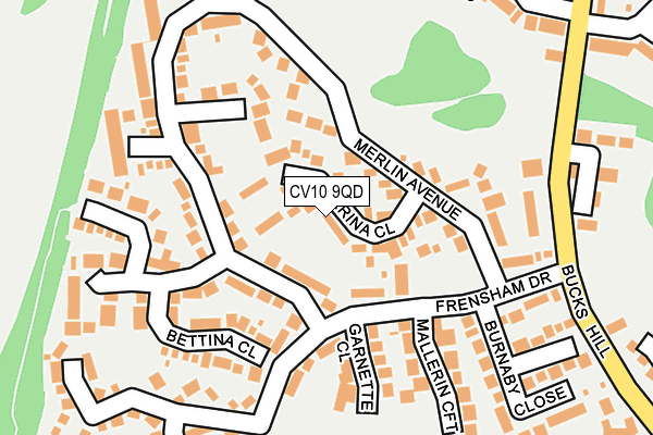 CV10 9QD map - OS OpenMap – Local (Ordnance Survey)