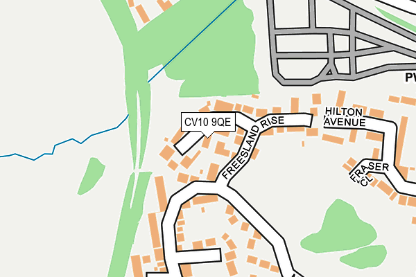 CV10 9QE map - OS OpenMap – Local (Ordnance Survey)