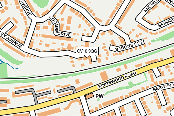 CV10 9QG map - OS OpenMap – Local (Ordnance Survey)