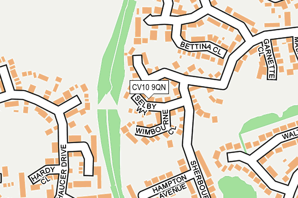 CV10 9QN map - OS OpenMap – Local (Ordnance Survey)