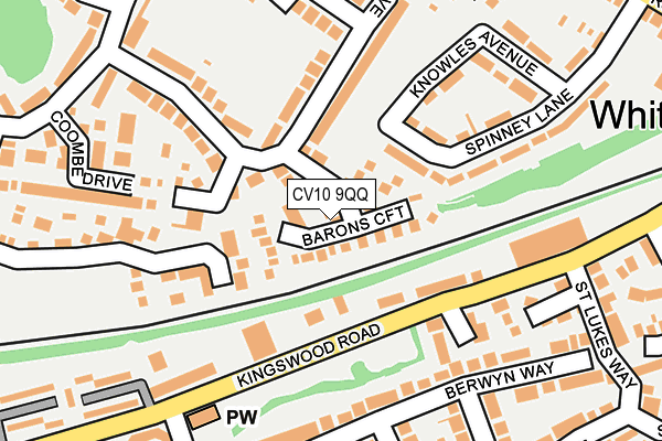 CV10 9QQ map - OS OpenMap – Local (Ordnance Survey)