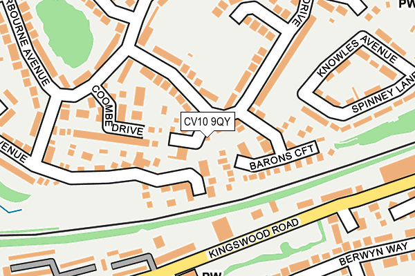 CV10 9QY map - OS OpenMap – Local (Ordnance Survey)