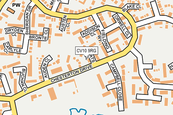 CV10 9RG map - OS OpenMap – Local (Ordnance Survey)