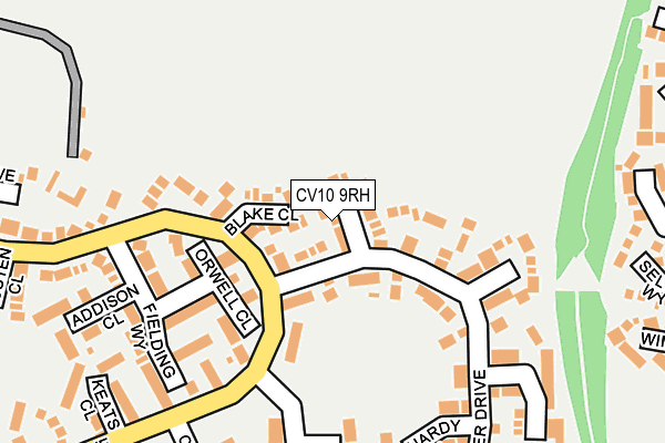 CV10 9RH map - OS OpenMap – Local (Ordnance Survey)