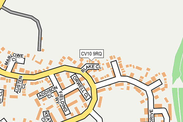 CV10 9RQ map - OS OpenMap – Local (Ordnance Survey)