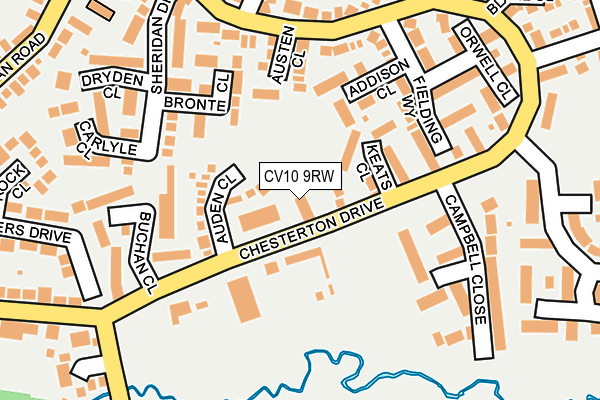 CV10 9RW map - OS OpenMap – Local (Ordnance Survey)