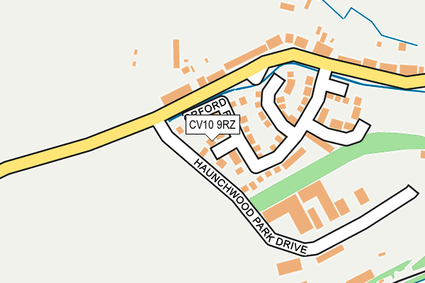 CV10 9RZ map - OS OpenMap – Local (Ordnance Survey)