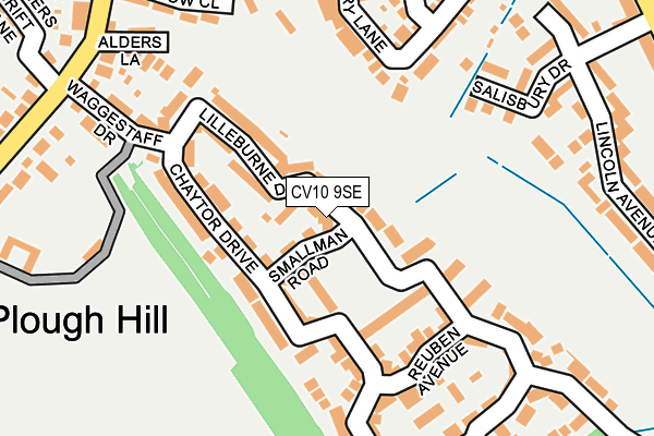 CV10 9SE map - OS OpenMap – Local (Ordnance Survey)