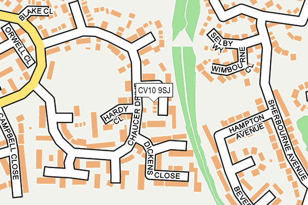 CV10 9SJ map - OS OpenMap – Local (Ordnance Survey)