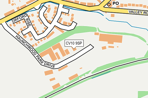 CV10 9SP map - OS OpenMap – Local (Ordnance Survey)