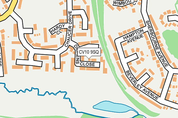 CV10 9SQ map - OS OpenMap – Local (Ordnance Survey)