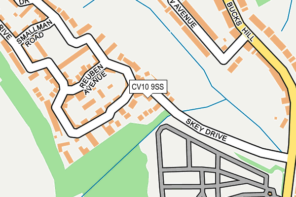 CV10 9SS map - OS OpenMap – Local (Ordnance Survey)