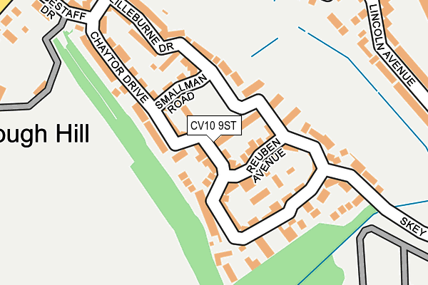 CV10 9ST map - OS OpenMap – Local (Ordnance Survey)