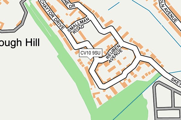 CV10 9SU map - OS OpenMap – Local (Ordnance Survey)