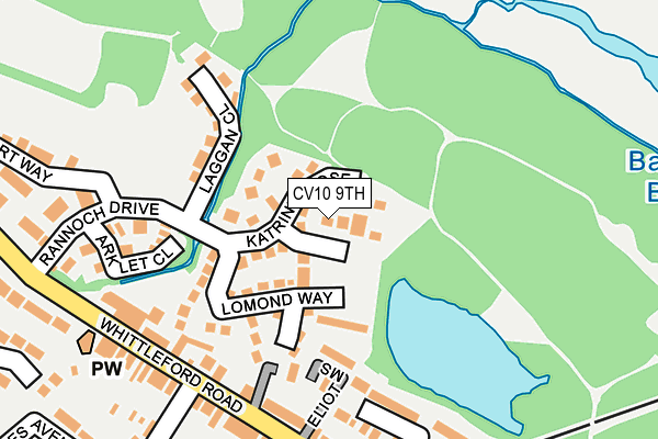 CV10 9TH map - OS OpenMap – Local (Ordnance Survey)