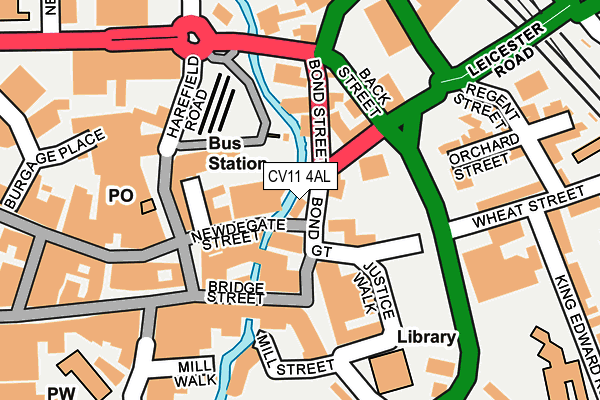 CV11 4AL map - OS OpenMap – Local (Ordnance Survey)