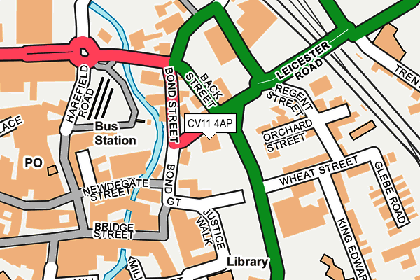 CV11 4AP map - OS OpenMap – Local (Ordnance Survey)