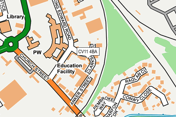 CV11 4BA map - OS OpenMap – Local (Ordnance Survey)