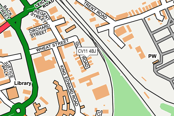 CV11 4BJ map - OS OpenMap – Local (Ordnance Survey)