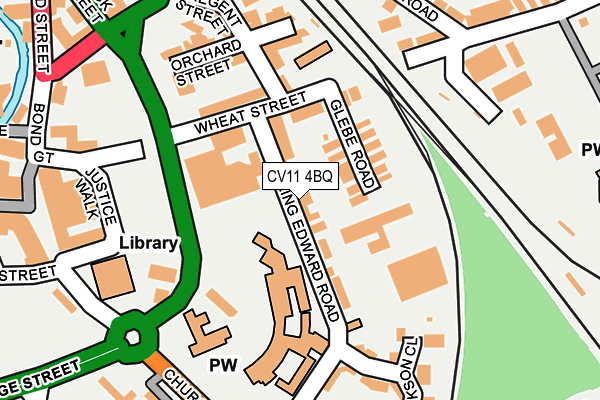 CV11 4BQ map - OS OpenMap – Local (Ordnance Survey)