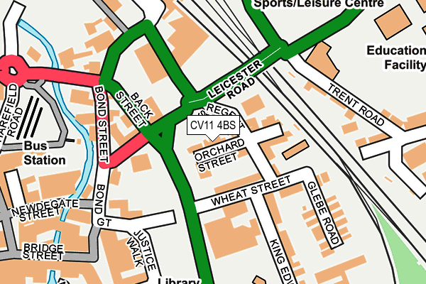 CV11 4BS map - OS OpenMap – Local (Ordnance Survey)