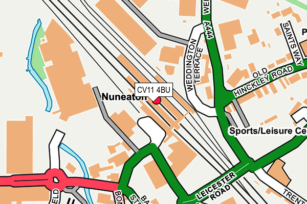 CV11 4BU map - OS OpenMap – Local (Ordnance Survey)