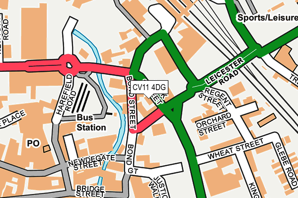 CV11 4DG map - OS OpenMap – Local (Ordnance Survey)