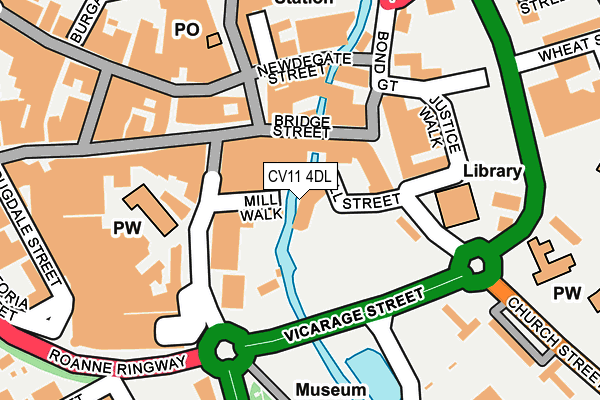 CV11 4DL map - OS OpenMap – Local (Ordnance Survey)