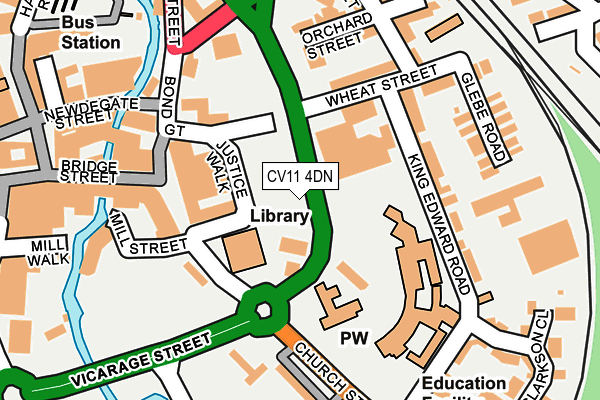 CV11 4DN map - OS OpenMap – Local (Ordnance Survey)