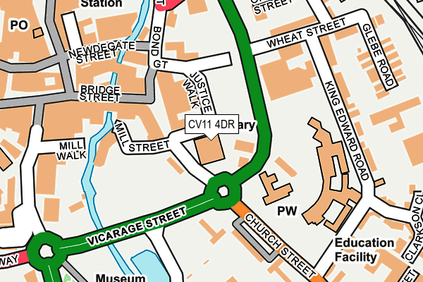 CV11 4DR map - OS OpenMap – Local (Ordnance Survey)