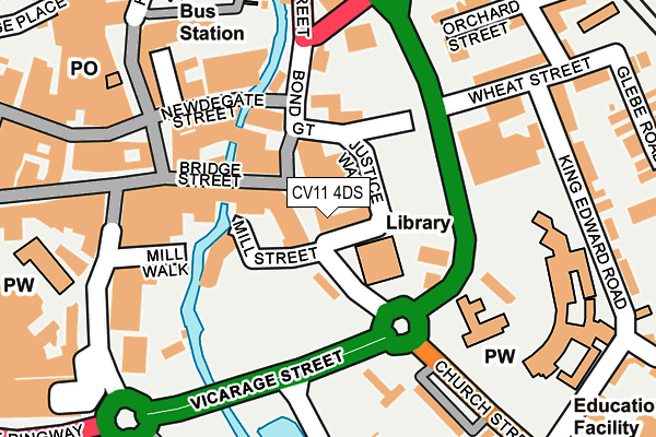 CV11 4DS map - OS OpenMap – Local (Ordnance Survey)