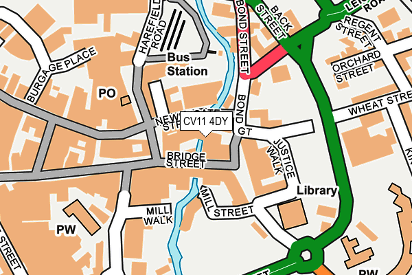 CV11 4DY map - OS OpenMap – Local (Ordnance Survey)