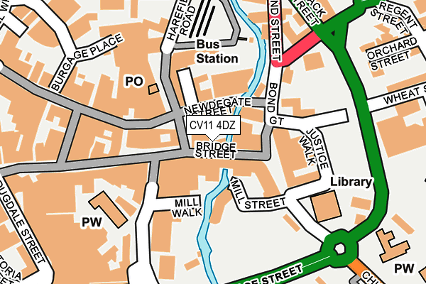 CV11 4DZ map - OS OpenMap – Local (Ordnance Survey)