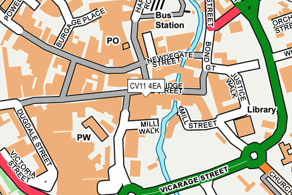 CV11 4EA map - OS OpenMap – Local (Ordnance Survey)