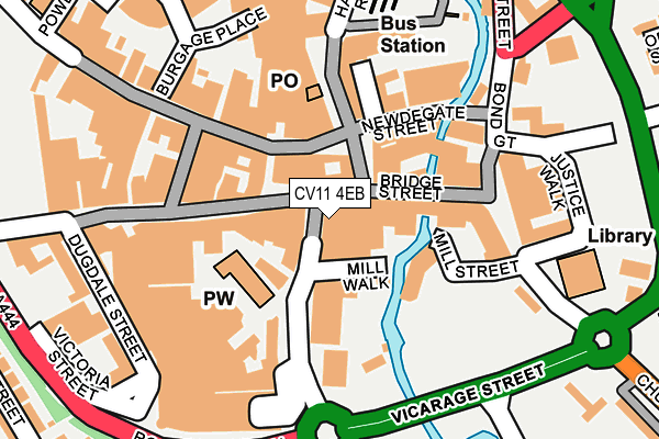 CV11 4EB map - OS OpenMap – Local (Ordnance Survey)