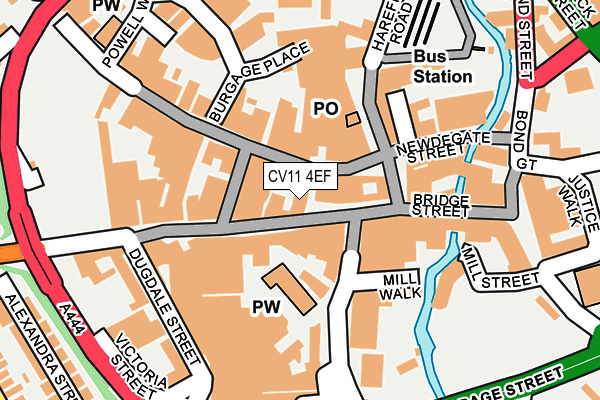 CV11 4EF map - OS OpenMap – Local (Ordnance Survey)