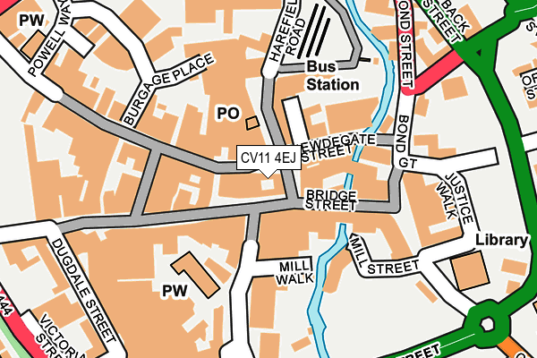 CV11 4EJ map - OS OpenMap – Local (Ordnance Survey)