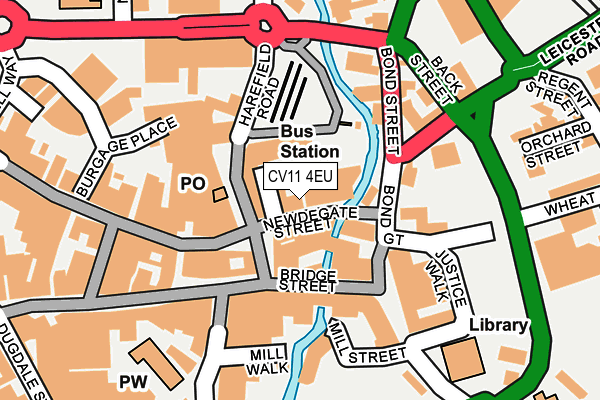 CV11 4EU map - OS OpenMap – Local (Ordnance Survey)