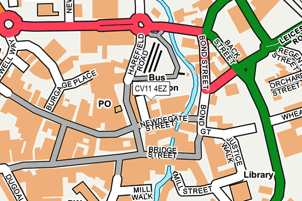 CV11 4EZ map - OS OpenMap – Local (Ordnance Survey)