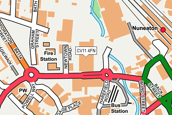CV11 4FN map - OS OpenMap – Local (Ordnance Survey)