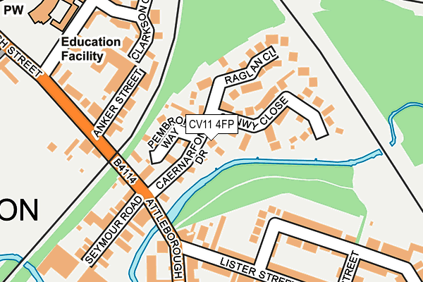 CV11 4FP map - OS OpenMap – Local (Ordnance Survey)