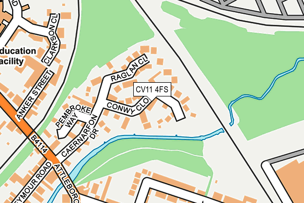 CV11 4FS map - OS OpenMap – Local (Ordnance Survey)