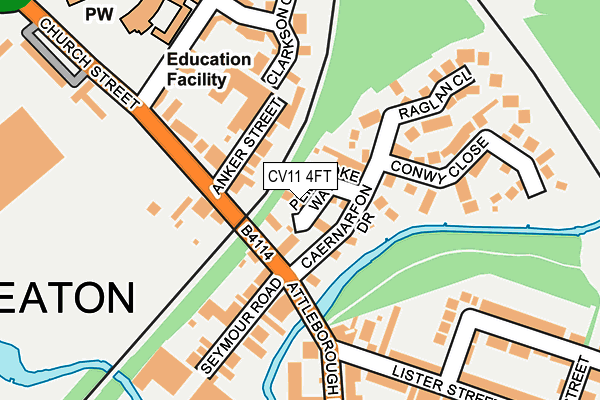 CV11 4FT map - OS OpenMap – Local (Ordnance Survey)