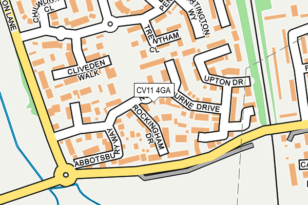 CV11 4GA map - OS OpenMap – Local (Ordnance Survey)