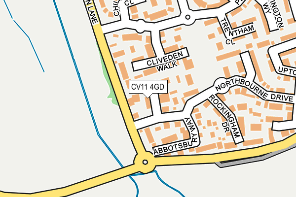 CV11 4GD map - OS OpenMap – Local (Ordnance Survey)